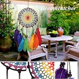 HUOCAI Colorful Rainbow Dream Catcher Wind Chimes Handmade Ornament view 3