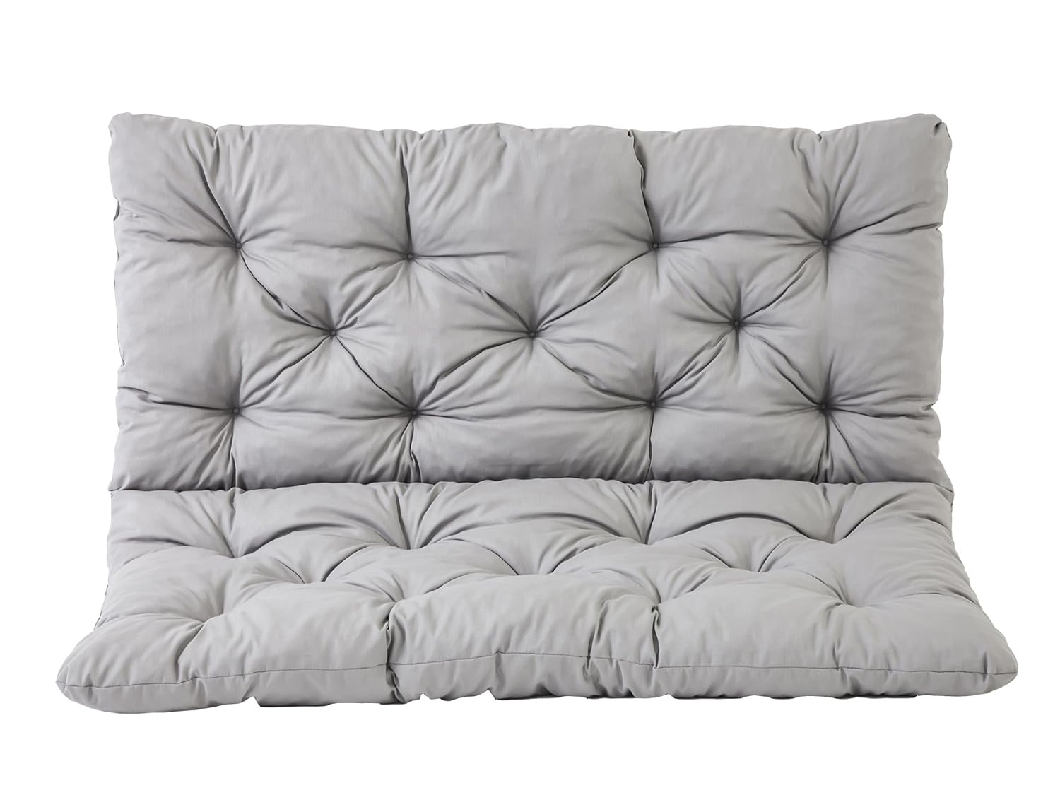 Meerweh 100 x 98 x 8 cm HANKO 2 Seater Garden Bench Cotton Padded Low