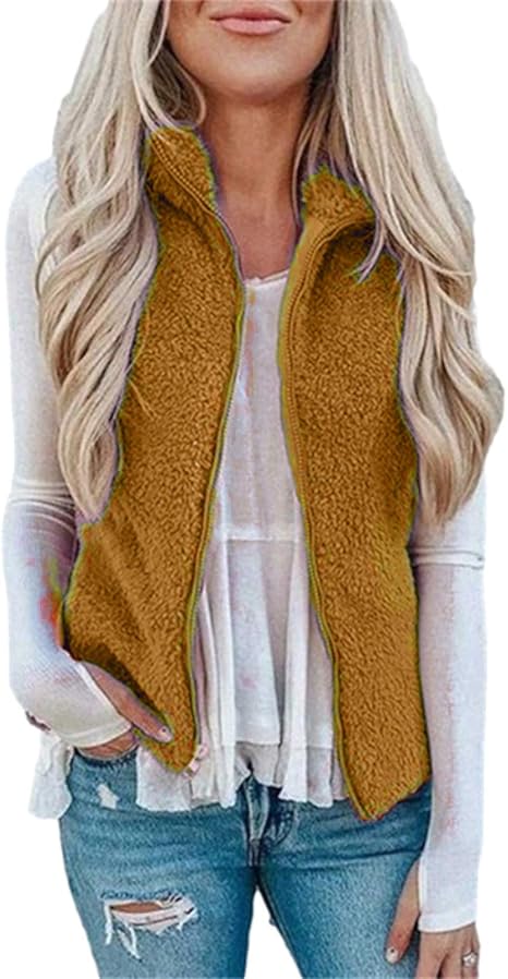 Livesso Chaqueta Vaquera Sin Mangas Con Cremallera Para Mujer | Moda De