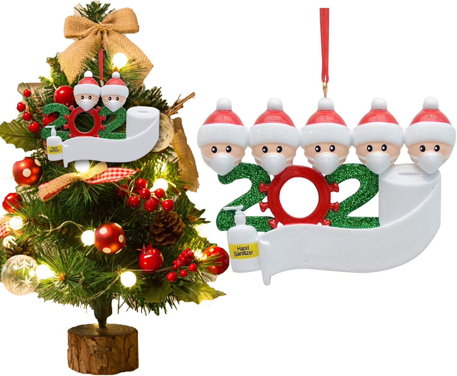 Amazon Co Jp 年のクリスマスデコレーション 家族の名前クリスマスツリーペンダントdiyクリエイティブギフト Family Of 5 ホーム キッチン