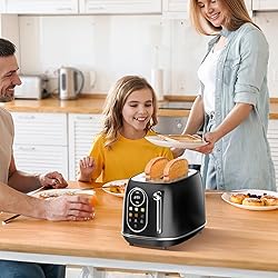 Keenstone Smart Touch Screen Toaster 2 Slice, Retro