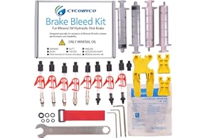 Cycobyco Mineral Oil Bicycle Hydraulic Disc Brake Bleed Kit For All Series Shimano/Magura/Tektro/ZOOM/CSC/ECHO/GIANT / HS33 / NUTT Cycling (Genaral kit)