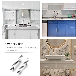 Ravinte Cabinet Handles 10 Pack Brushed Nickel