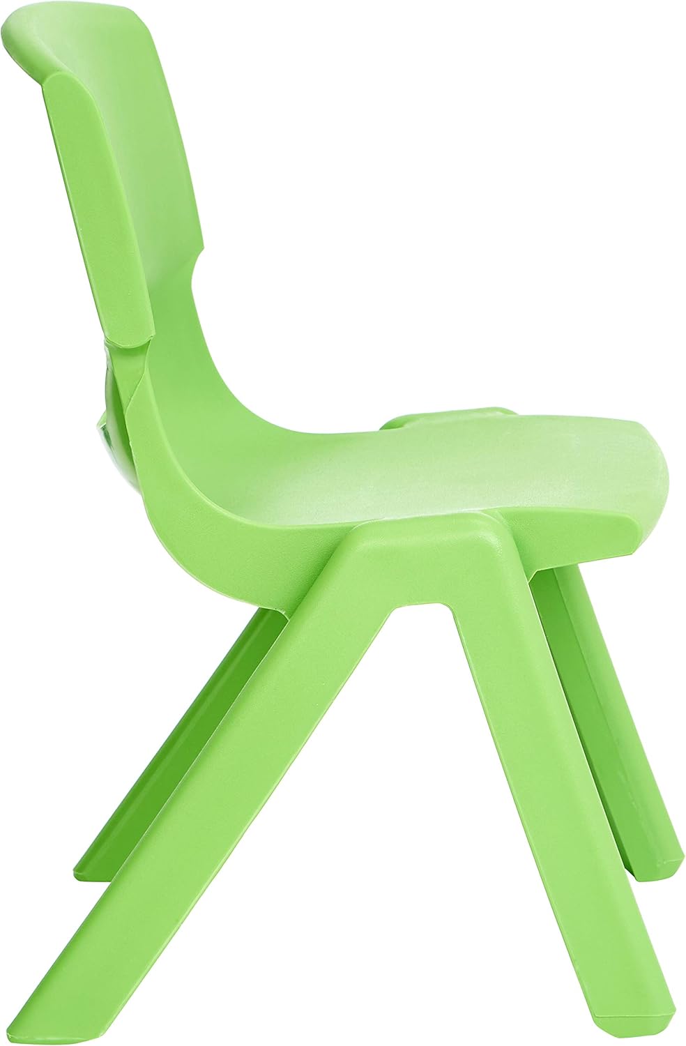  Basics 10 Inch School Classroom Stack Resin Chair, Green, 6-Pack: Industrial & Scientific