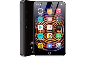 DIOFOX 80GB MP3 Player with Bluetooth and WiFi, 4-inch Touch Screen mp3 Players with Bluetooth ， with Spotify, SpotifyKids, Audible, Andora, Amazon Player, MP4&MP3 Player up to 1TB (Black)