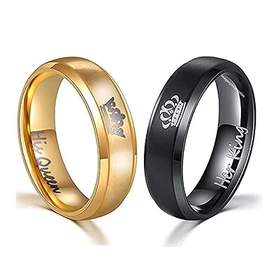 Buy Impression Beautiful Black And Gold His Queen Her King