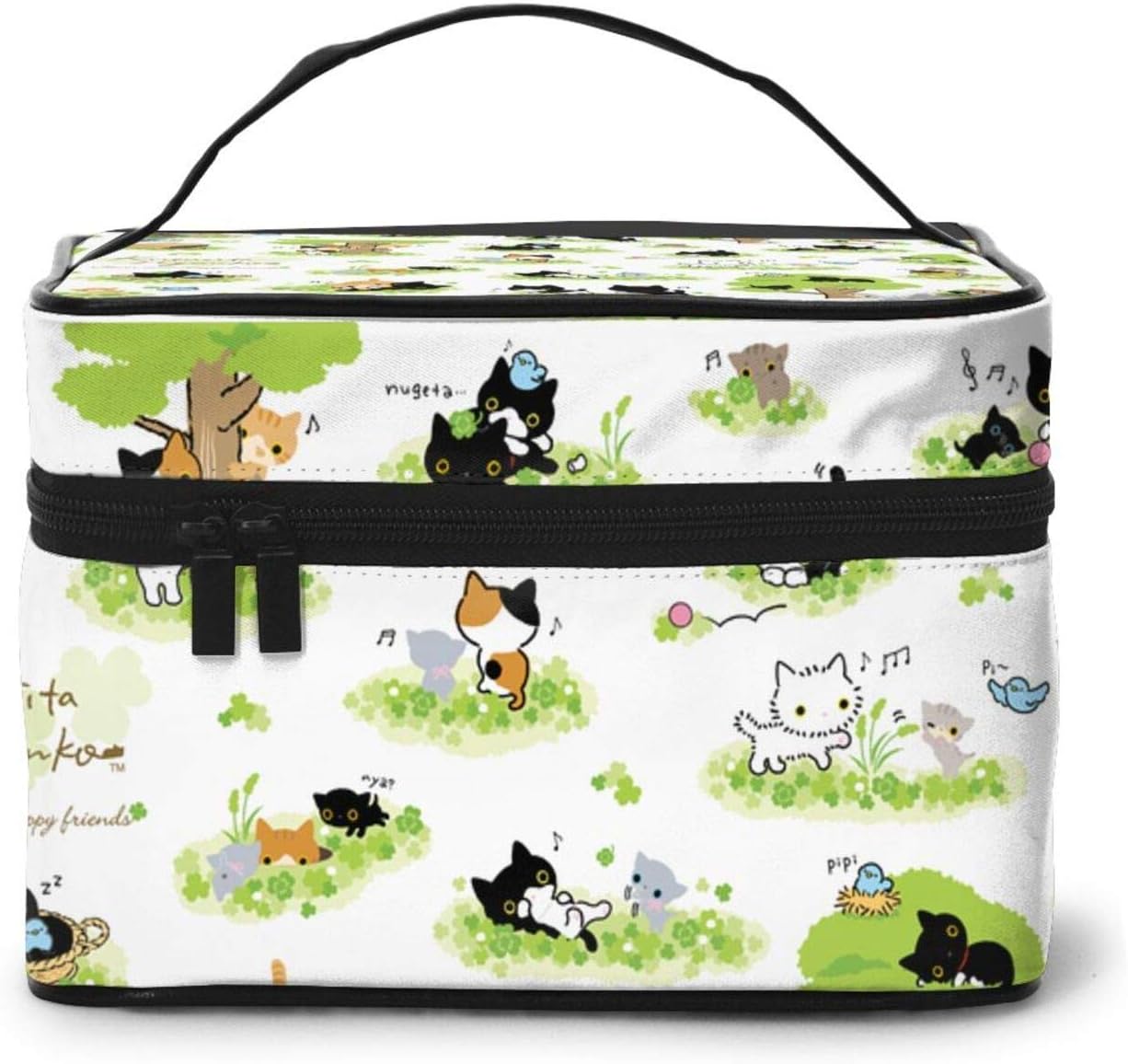 Amazon 靴下にゃんこ 化粧ポーチ トラベルポーチ コスメ収納 小物入れ 洗面用具入れ 旅行グッズ 出張先 収納 多機能的 超軽量 大容量 人気 個性 かわいい メイクポーチ Wqef ウエストバッグ