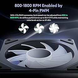 Okinos, 6 Pack RGB Fans, Infinity Mirror, Cable