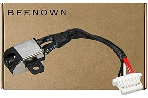 Bfenown Replacement DC Power Jack Harness Plug Cable for Dell Inspiron P25T P25T001 P25T002 Series i3162-0001RED 11 3000 3164 3168 3169 3162 I3168-0000 GDV3X 0GDV3X 450.07604.0001 450.07604.2001