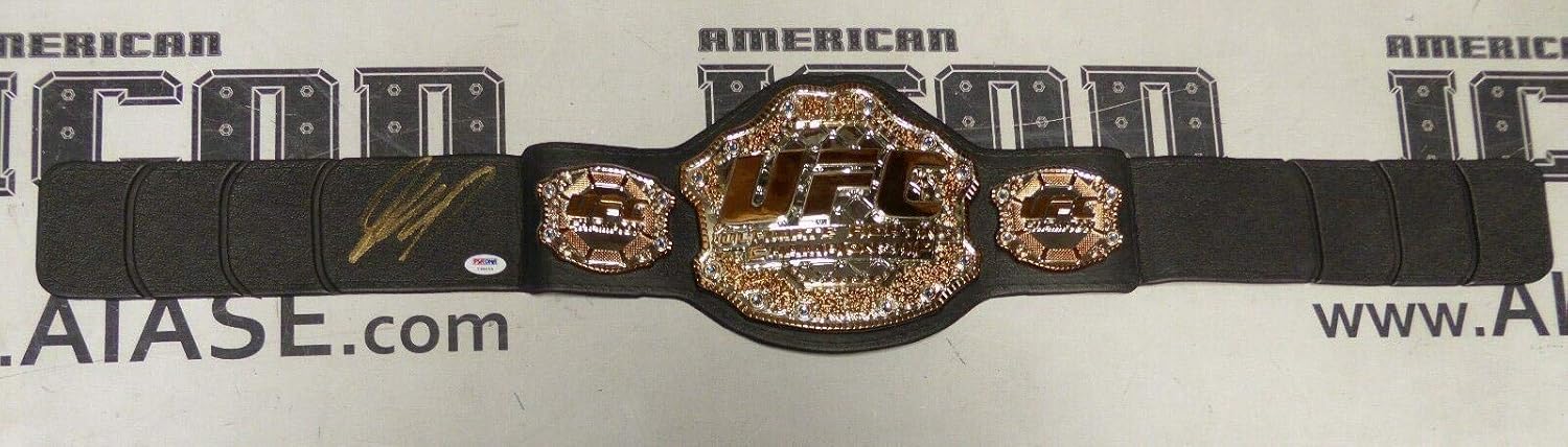Sports Mem Cards Fan Shop Georges St Pierre Gsp Signed Ufc Toy Championship Belt Psa Dna Coa Autograph 100 Autographs Original