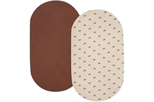 DORA MOMOKO Baby Bassinet Sheets for Boys Girls, Fitted Muslin Bassinet Mattress Sheet 2 Pack for Standard Toddler Mattress, Super Soft Microfiber Baby Sheet