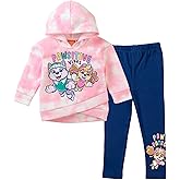 Paw Patrol Everest Skye Girls Pullover Crossover Fleece Hoodie and Leggings Outfit Set Toddler to Little Kid