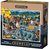 Dowdle Jigsaw Puzzle, Solvang, 1000 Piece | Each puzzle has a colorful story to tell, Precision-Cut, Snap-Fit Pieces
