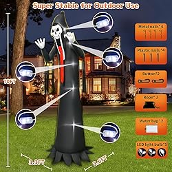 10 FT Halloween Inflatable Grim Reaper Decoration