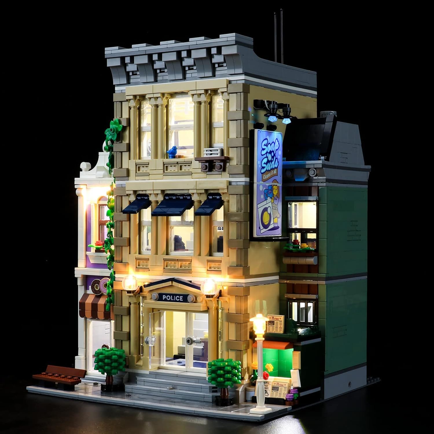 Bricklight (SET NOT INCLUDED) Led Light kit for LEGO Police Station 10278 (Only Light Kit)