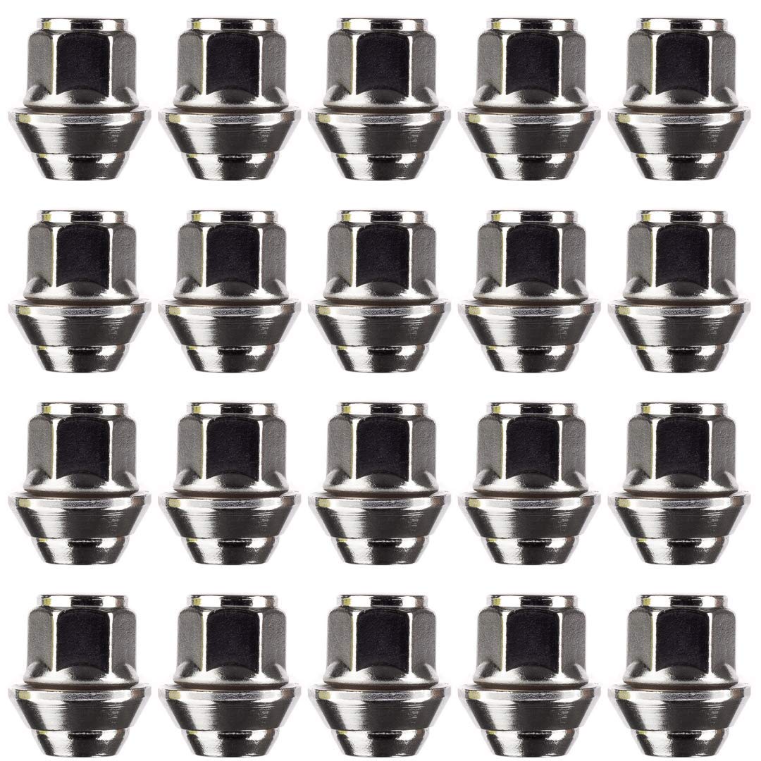 Ellis Excellence Set of Alloy Wheel Nuts. M12 x 1.5, Taper Washer, 19mm Hex, Compatible With Ford Alloy Wheels & More (20)