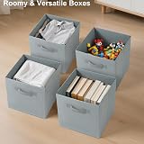 Amazing Tour 8 Pcs Cube Storage Boxes 33x38x33cm Foldable Fabric with Handles view 8