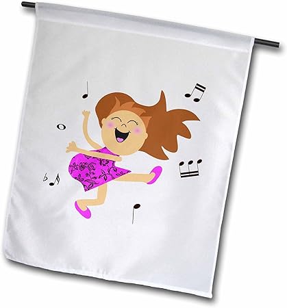 Amazon Com 3drose Fl 120300 1 Cute Dancing Girl Cartoon In Hot