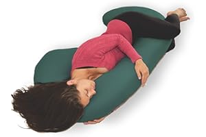 Housse de coussin de maternité en microfibre avec fermeture éclair (vert)