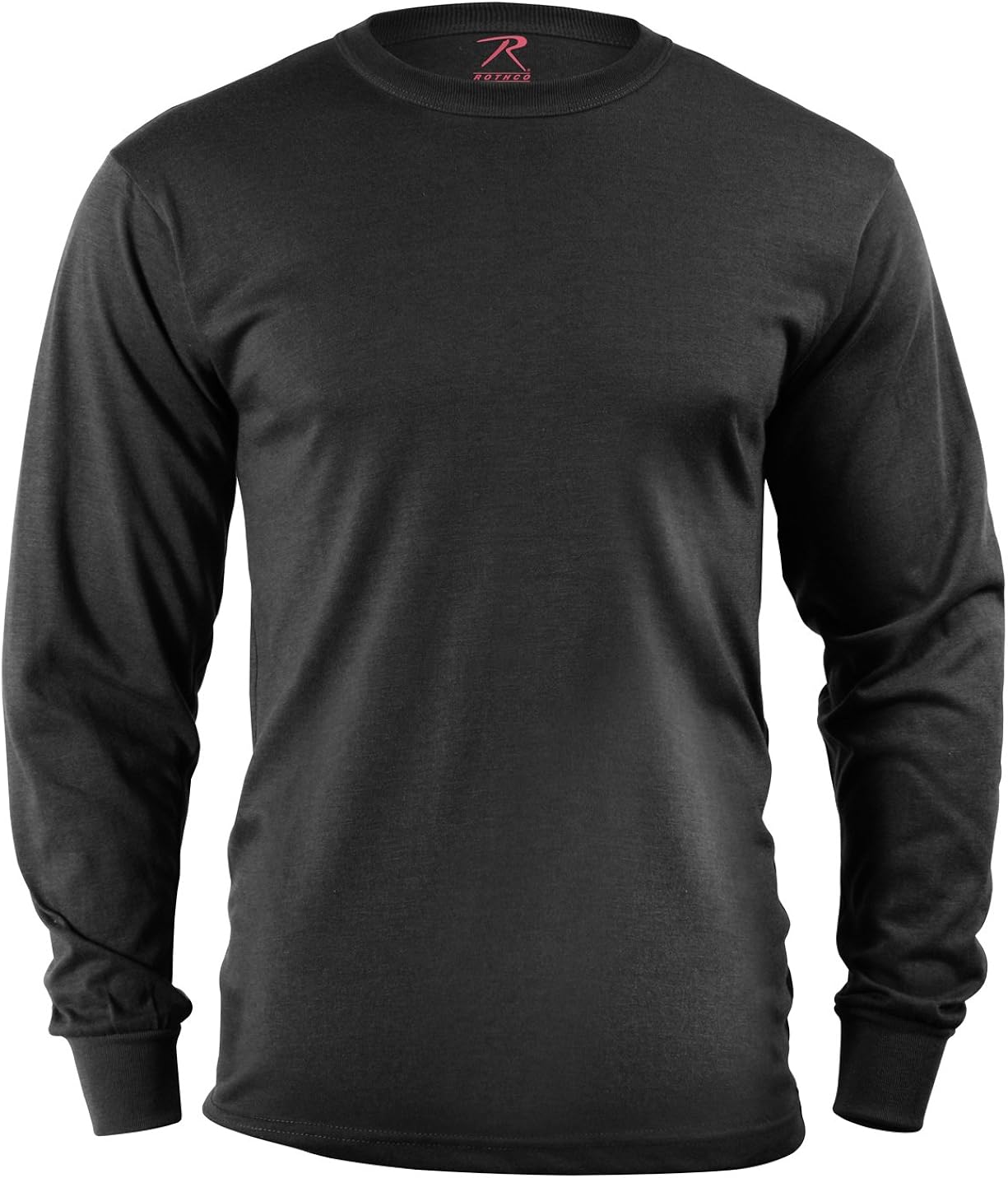 Rothco Long Sleeve Solid T-Shirt: Clothing