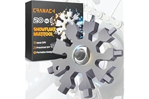 CRANACH Snowflake Multitool Tools Gifts for Men - Christmas Stocking Stuffers for Men Adults Gifts for Dad Women 20 in 1 Multi Tool Cool Gadgets for Men Portable Screwdriver Mini Pocket Tools for Husband Him