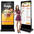 ZLPOWER 65" Digital Signage Kiosk 4K Touch Screen Kiosks Interactive Displays Floor Standing Full HD IPS LCD Screen Commercial Totem with Android 11 System Interactive Advertising Media Player