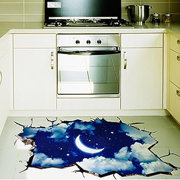 Amazon Com Clearance Zomusa 3d Bridge Floor Removable Mural