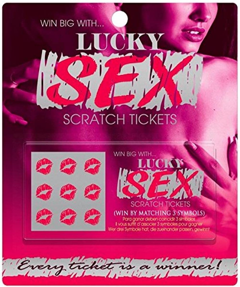 Kheper Games Lucky Sex Scratch Tickets Multi Sex Games, One Size, Multicolor, 10.2 x 0.6 x 5.1 cm