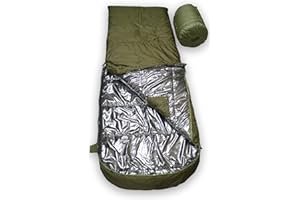 Derby XXL Heavy Duty Sleeping Bag, -30°C Extreme Rated, Thermal Reflective Lining, Big & Tall 94x35, Winter Waterproof Oxford