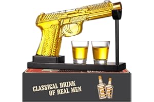 OAKSEA Gifts for Men Dad Fathers Day, Unique Anniversary Birthday Gift for Him Husband, 9 Oz Whiskey Decanter Set with 2 Oz Shot Glasses, Cool Military Presents liquor dispenser for Home Bar Man Cave