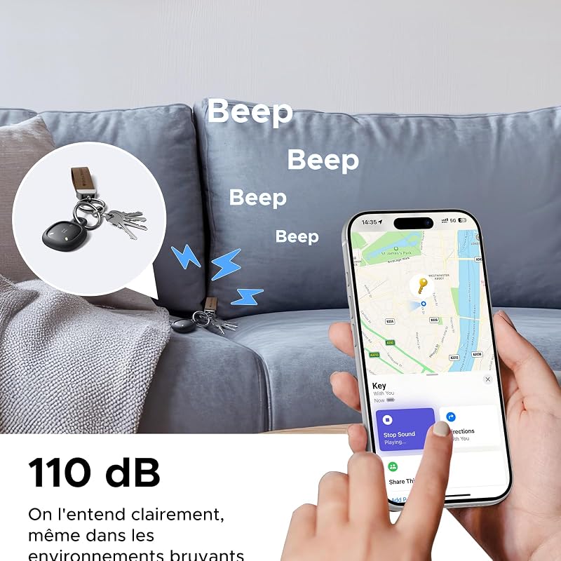 FineTrack Mini DUO 2 avec iOS Find My et Android Find Hub Lot de 4