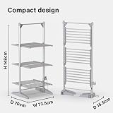 Vivo Technologies Electric 3 Tier Heated Clothes Airer 300W 21M Drying Space view 8