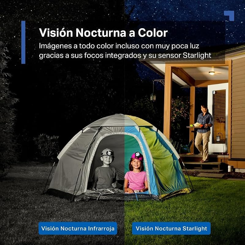 C425(4-Pack)-Cámara vigilancia WiFi Exterior,2KQHD,300 Días de Batería