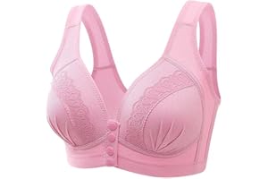 Lastesso Bralettes for Women with Support Plus Size Front Closure Comfortable Bra Full Coverage No Underwire Daily Bralette