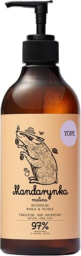 Yope Natural Hand Wash Tangerine & Raspberry 500 ml Neutral pH Moisturising view 1