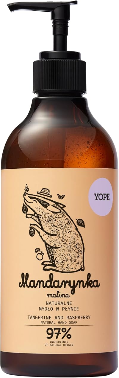Yope Natural Hand Wash Tangerine & Raspberry 500 ml Neutral pH Moisturising