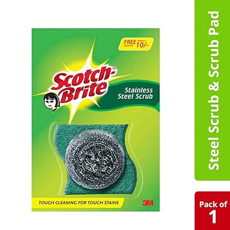 Scotch-Brite Stainless Steel Scrub Pad Calendar Pack, 15g , free worth 10/-  scrub pad