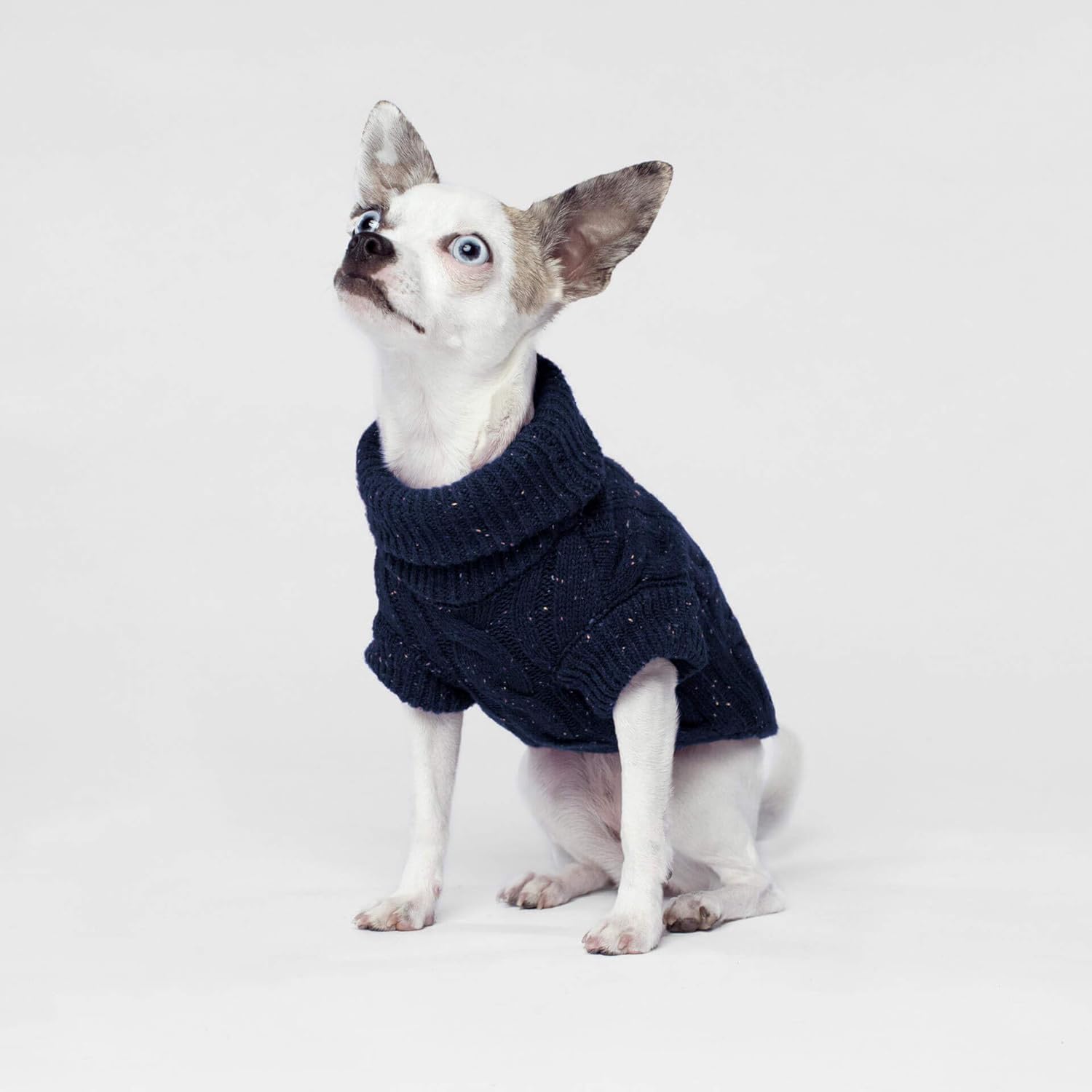 Canada Pooch Cp01292 Cambridge Cableknit Sweater Blue Size 12 - Image 4