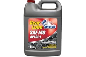 ABRO Gear Lube GL-1 SAE 140, 1 Gallon, Mineral-Based Lube, Free of Corrosive Compounds, Safe for Yellow Metals, Ideal for Manual Transmissions, Differentials, Rear Axles, Steering Gear Boxes