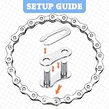 Hotop 8 Pairs Missing Link for 6-10 Speed Bicycle Chain Silver 21x8x10mm view 4