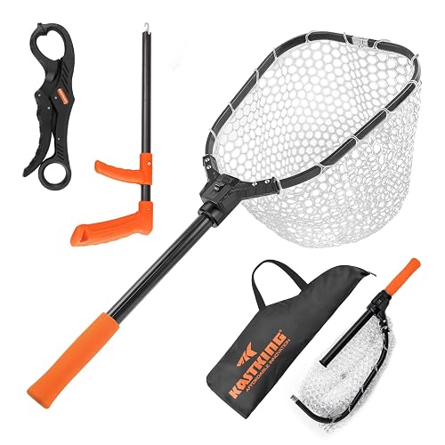 buy fishing net dubai KastKing Brutus Fishing Net Combo - Foldable Extendable Net with Fish Hook  Remover and Lip Gripper, Lightweight & Portable in Dubai - UAE