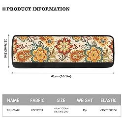 ASQVTIFE Hippie Lotus Fridge Handle Covers Set of 2