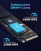 Acer Predator GM7000 2TB NVMe PCIe 4.0 M.2 SSD 7400 MB/s DRAM Cache view 4