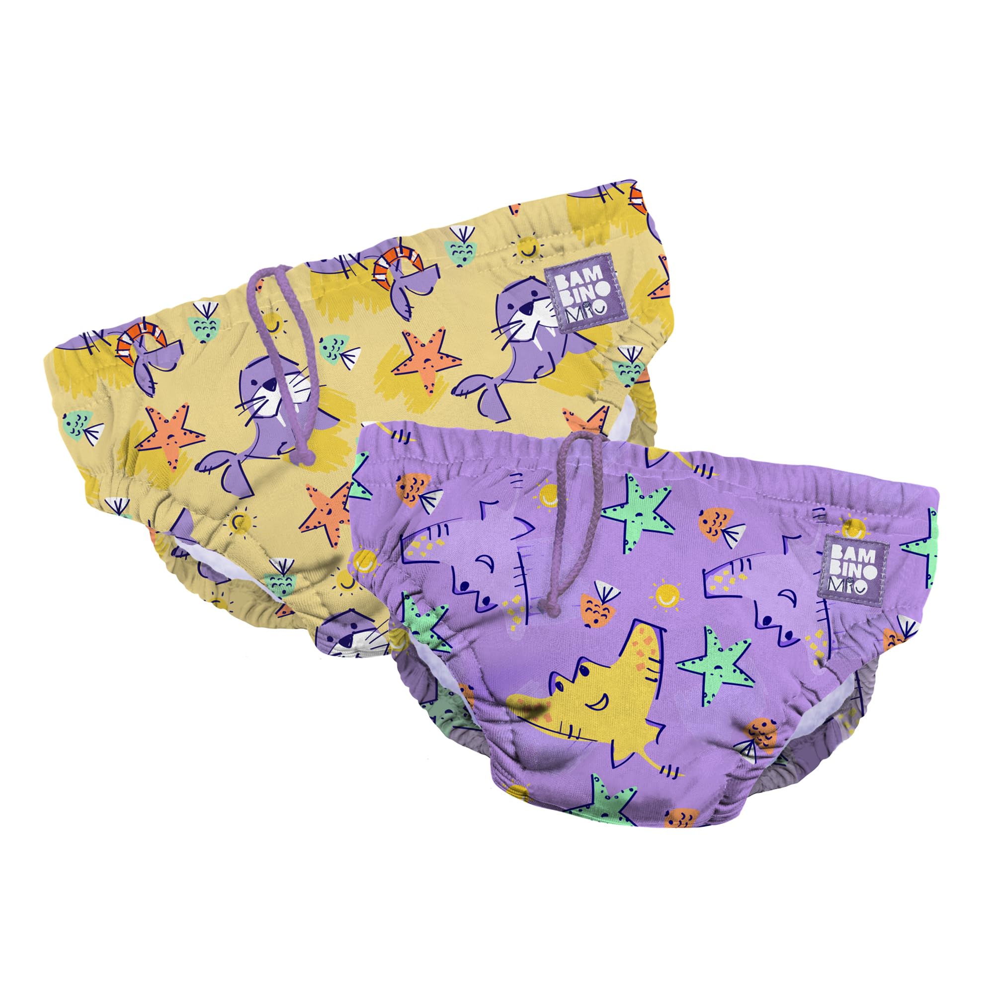 Bambino Mio, Revolutionary Reusable Swim Nappy Pants for Babies and Toddlers, Boys and Girls, Flip, Pack of 2, 0-6 Months