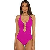 BECCA Women's Color Code One Piece Swimsuit, Adjustable, Bathing Suits