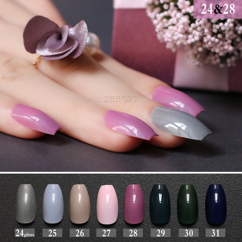 Amazon Com Pink Gray Glitter False Coffin Nails Green Blue Fake Amazon Com Pink Gray Glitter False Coffin Nails Green Blue Fake