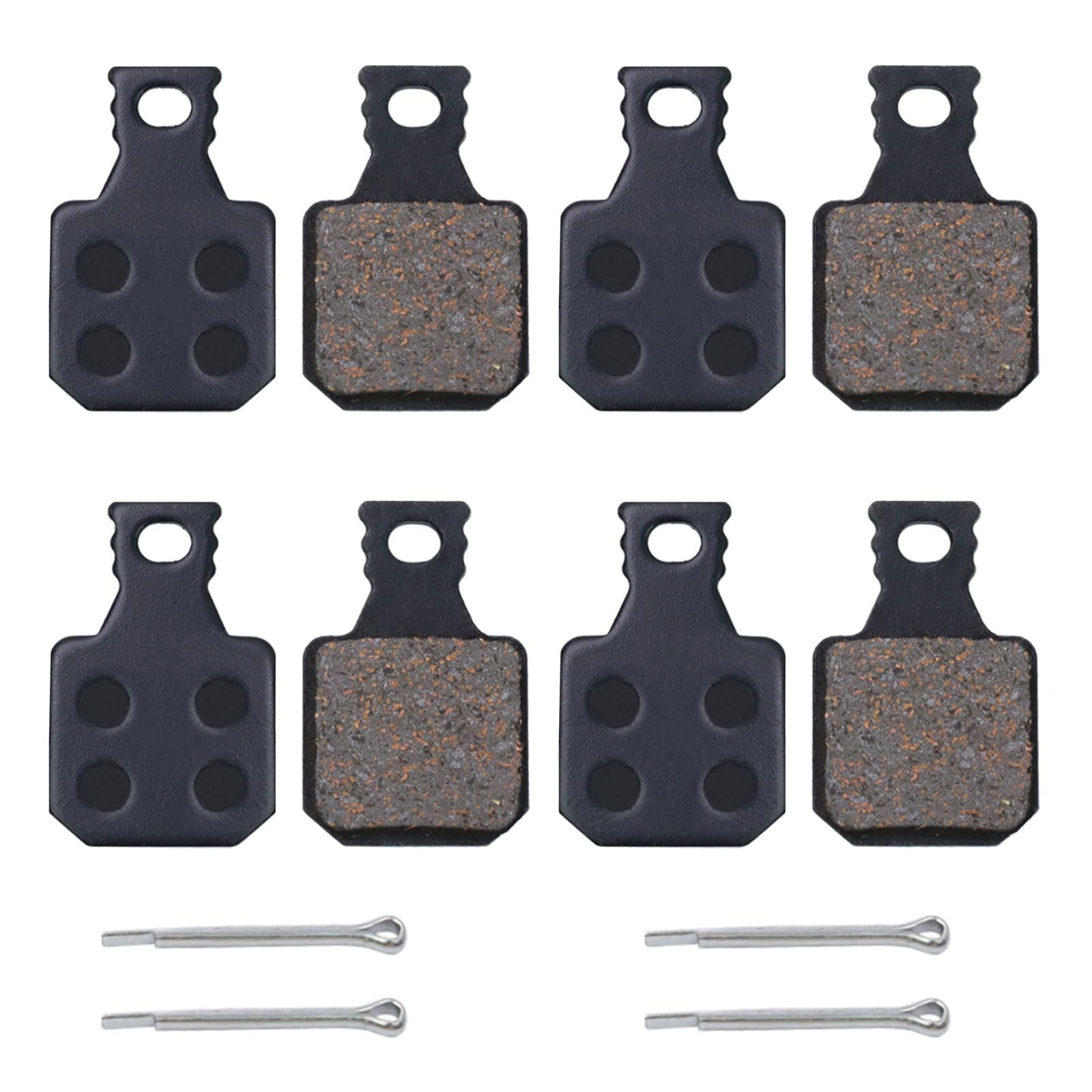GIONAR 4 Pairs Brake Pads for Magura MT5 MT7 MT8 MT5E MT7 PRO MT Trail Front, Bicycle Brake Pads, Kupfer- und Harzfasermaterial, Geräuschdämpfend, Verschleißfest und Hochtemperaturbeständig ﻿