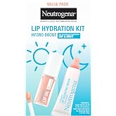 Neutrogena Hydro Boost Lip Hydration Kit, 2 items | Light Pink Tinted Lip Oil, Clear Overnight Lip Sleeping Mask, Hyaluronic Acid, Nourish &amp; Hydrate Day &amp; Night