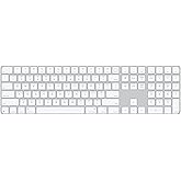 Apple Magic Keyboard with Touch ID and Numeric Keypad for Mac Models with Apple Silicon - US English - White Keys ​​​​​​​