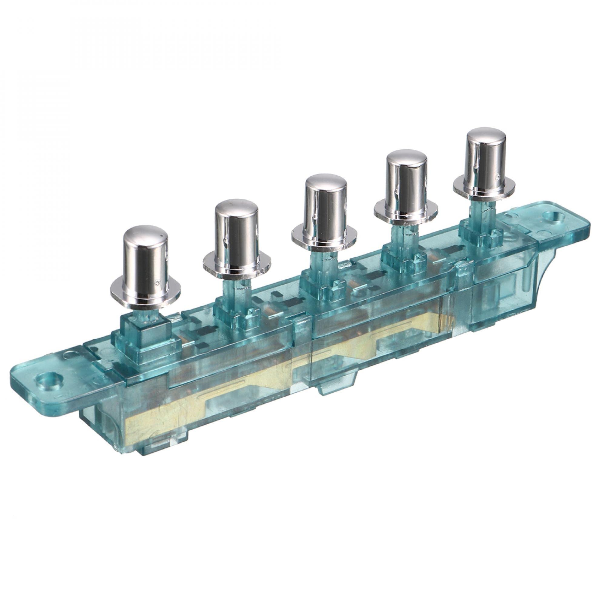 sourcingmap MQ205 AC 250V 4 Amp 5 Pushbutton Piano Type Key Board Switch for Range Hood